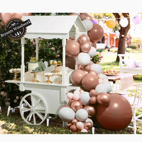 DIY Süßigkeiten Warenkorb Pläne | Partywagen | Hochzeitswagen | Gastronomie Wagen | Verkaufswagen | Plan (#0103)