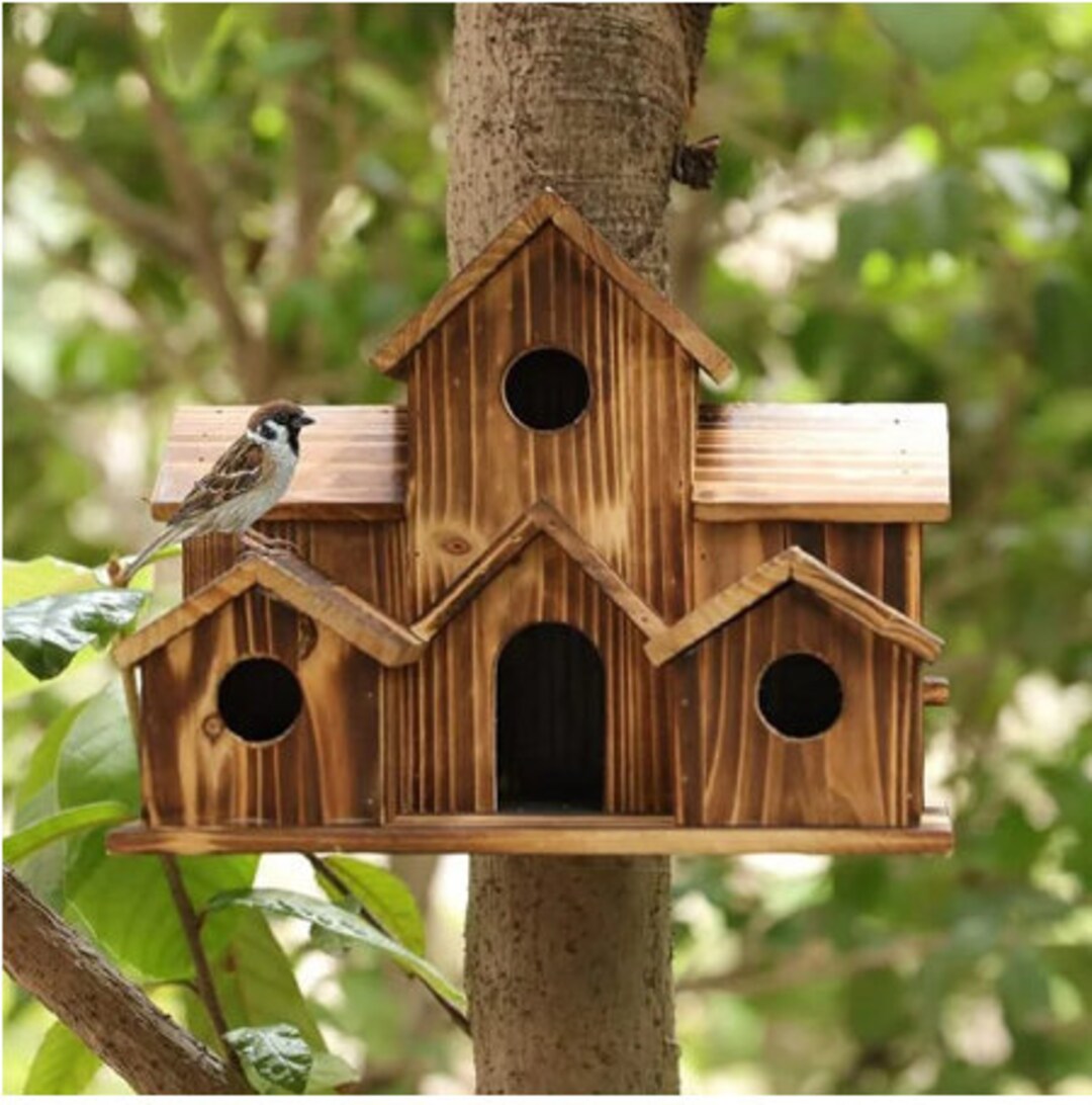 Diy large birdhouse mansion 19tx24wx14d etsy