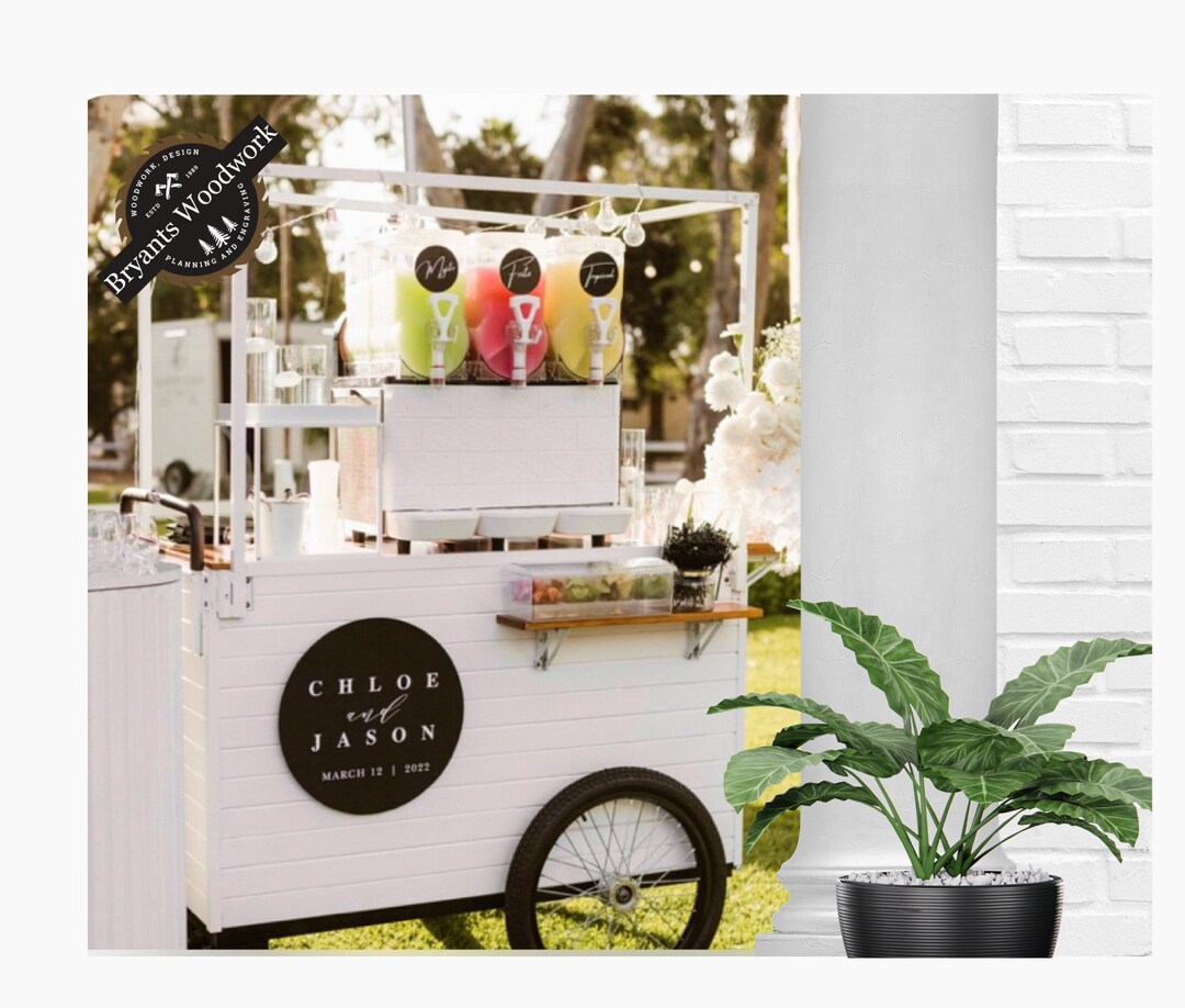 DIY Cake Cart Drink Cart Catering Cart Candy Cart Plans 0101 Standard