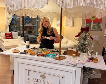 DIY Collapsible Charcuterie Cart Plans for Woodworking Enthusiasts (CNC Files Available Upon Request)