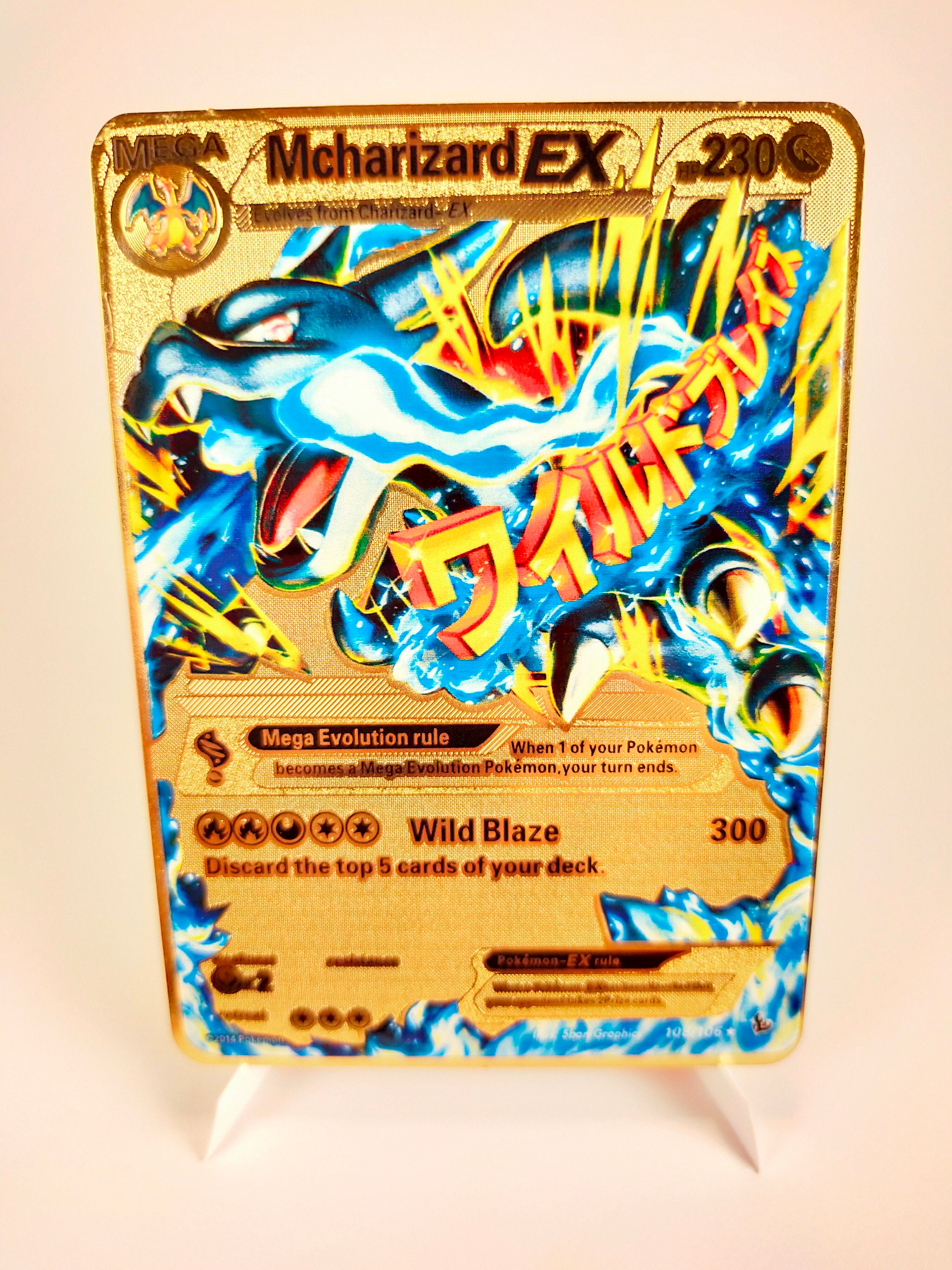 POKEMON Card Custom Dracaufeu M Charizard EX 108/106 XY - Etsy India