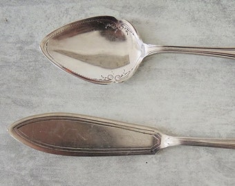 Antique French Silver-Plated Cutlery Set