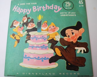 Disneyland Records Etsy