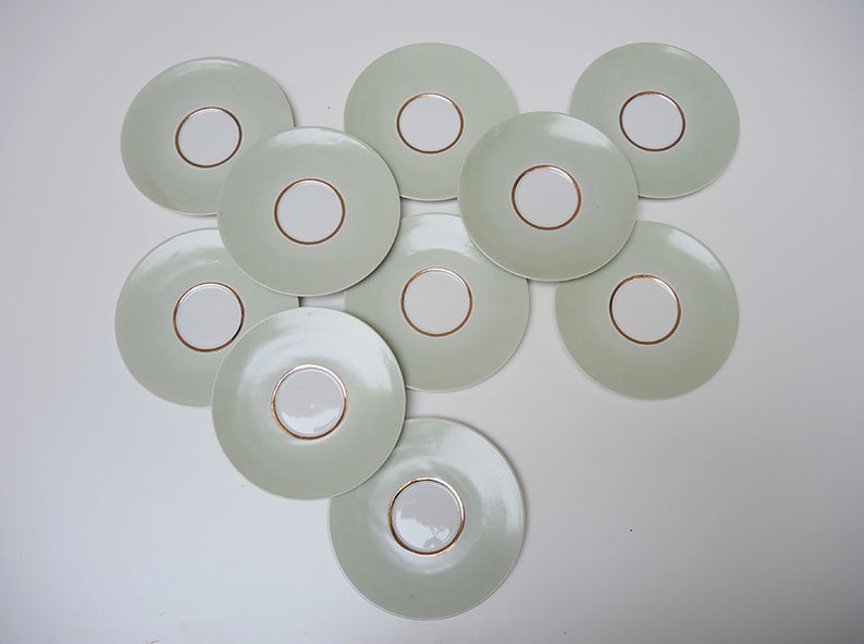 10 Antique French A. Vignaud Limoges Saucers Etsy