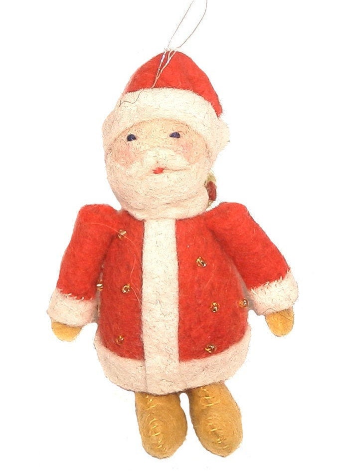 Mini Noël Suspendu de Père Dans Le Feutre Normal