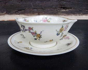 Antique French Limoges Porcelain Gravy Boat By Theodore Haviland