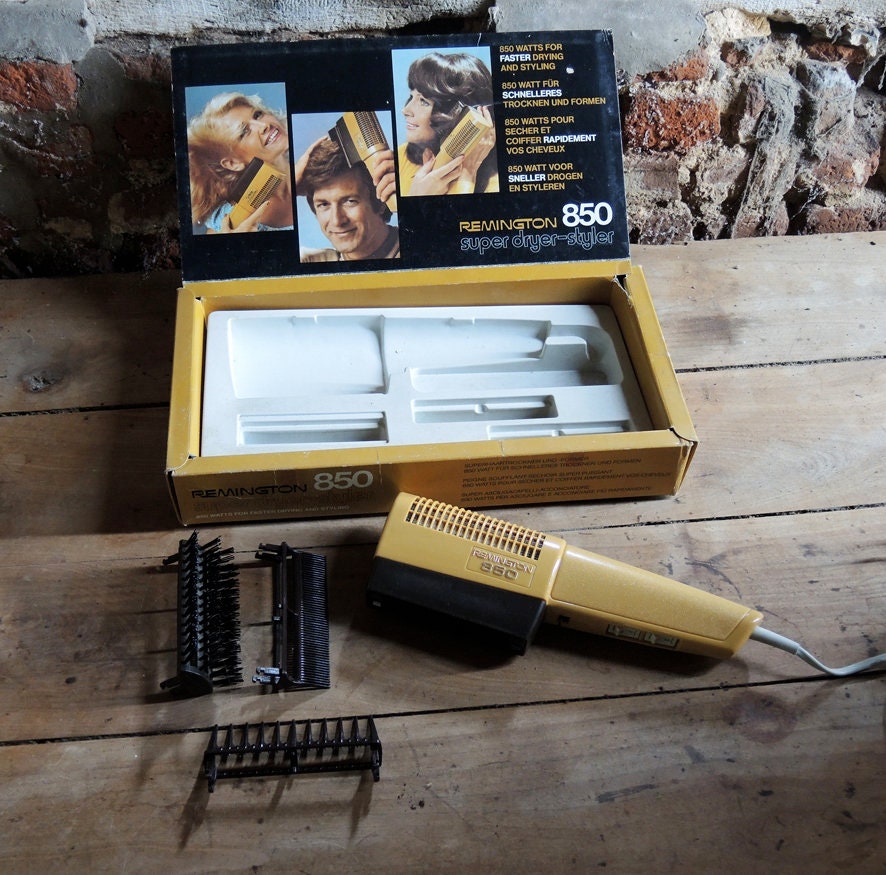 Retro Remington 850 Hair Dryer UNUSED Etsy