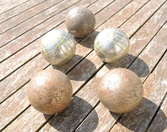 古い木製のペタンクボール - Etsy 日本