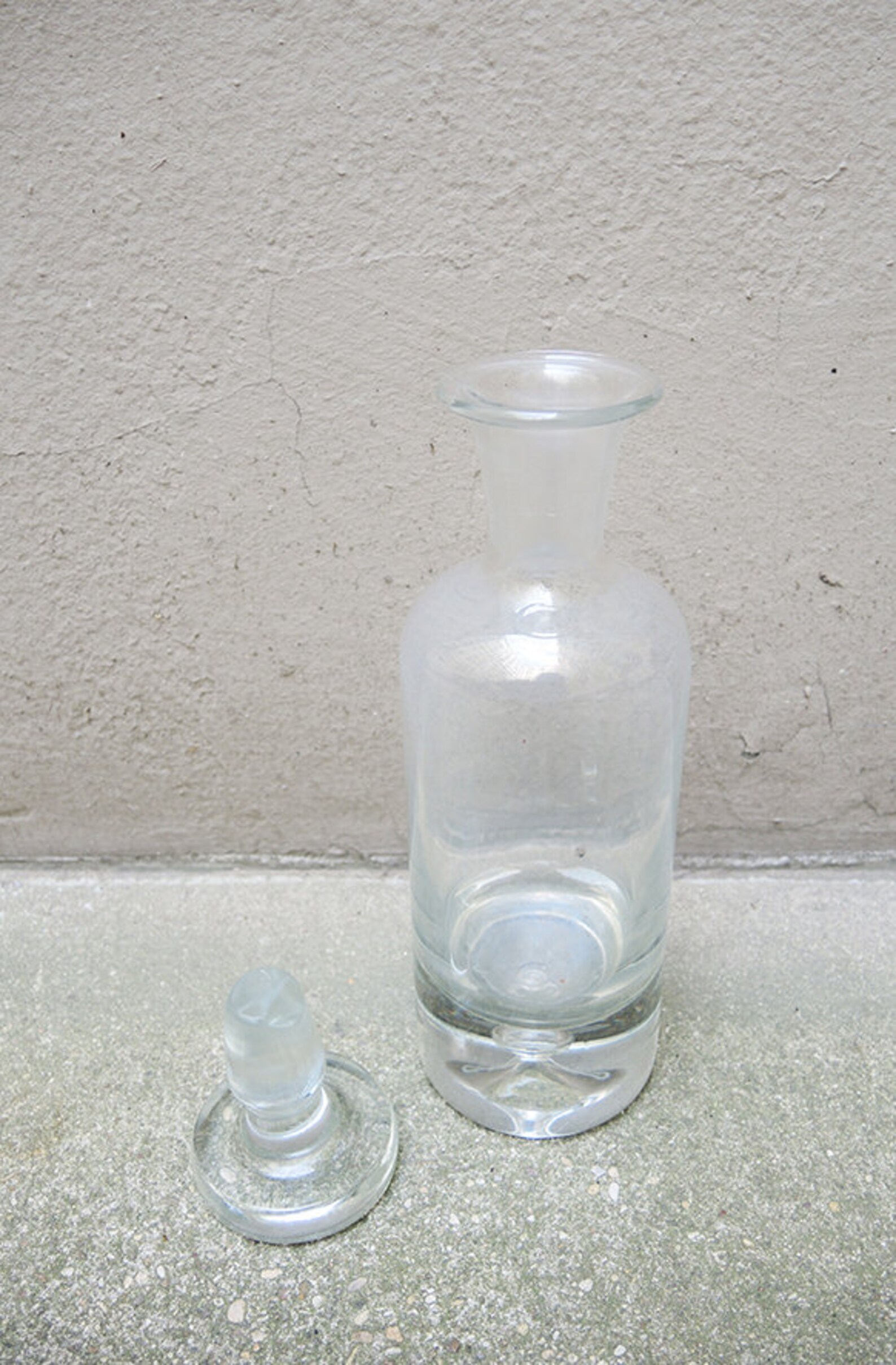 Antique Polish KROSNO Decanter in Thick Glass Etsy