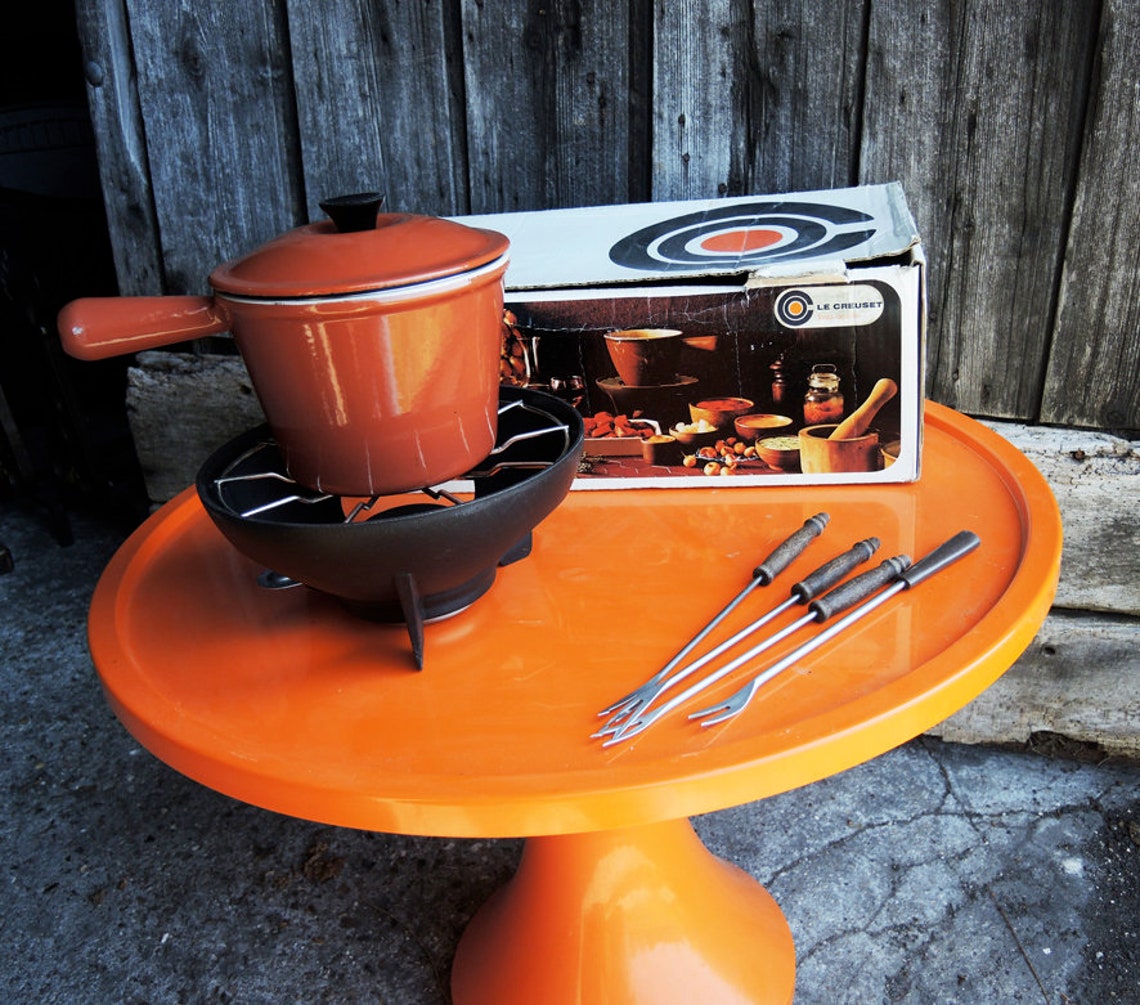Retro Le Creuset Fondue Set Model 6172 Etsy