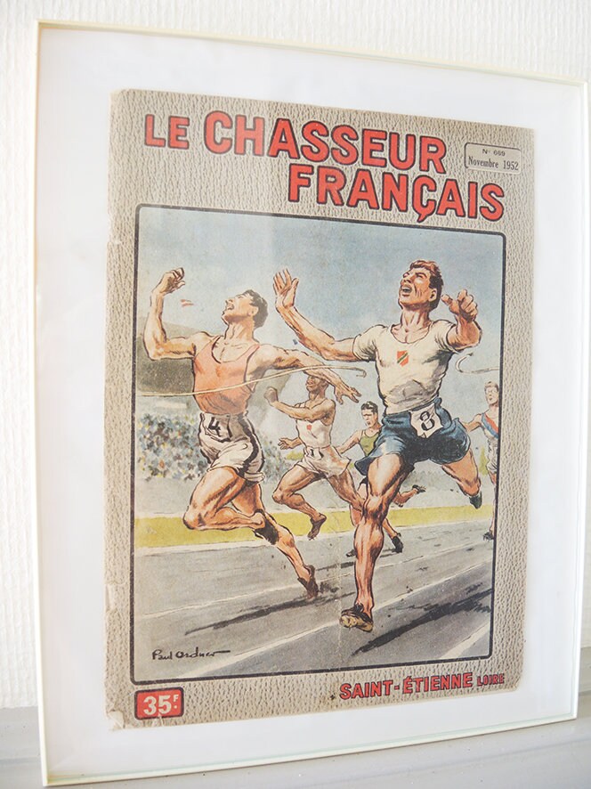 Couverture Encadrée de L'antique Français Magazine Le Chasseur No 669 | Septembre 1952