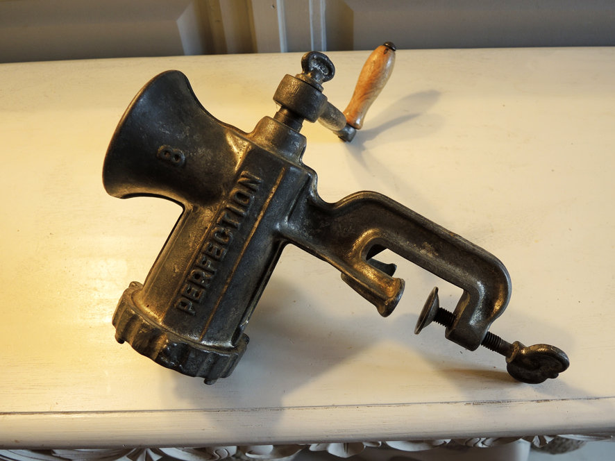 Antique French Perfection 8 Manual Meat Grinder