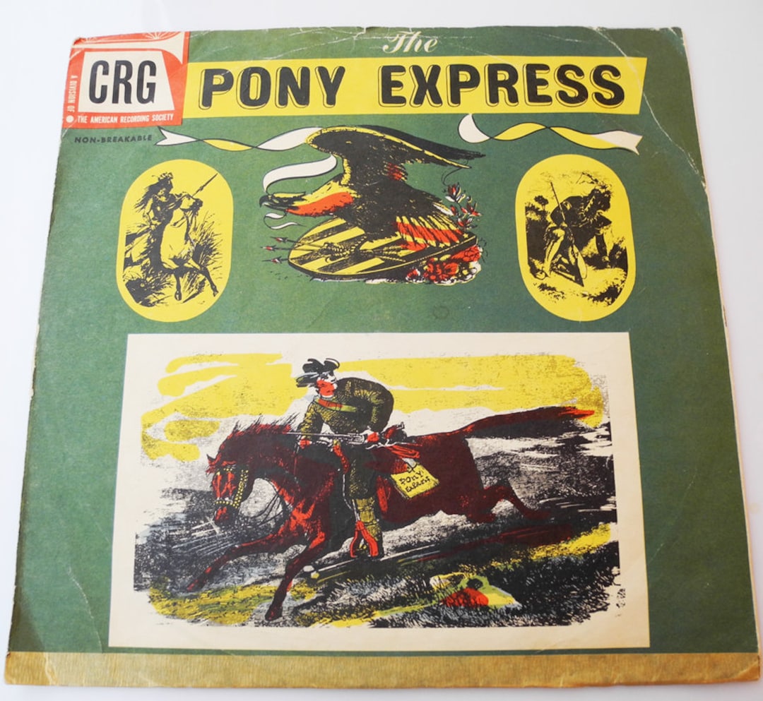 Antique American 78 RPM Vinyl Record: CRG - Pony Express - Etsy Canada