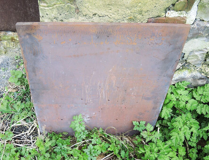 Antique French Fireplace Floor Plaque