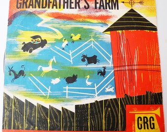 Antique American 78 RPM Vinyl Record CRG - Grandfather's Farm
