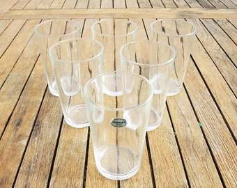 6 Transparent French Duralex Long Glasses – 33 CL – Ref 1690
