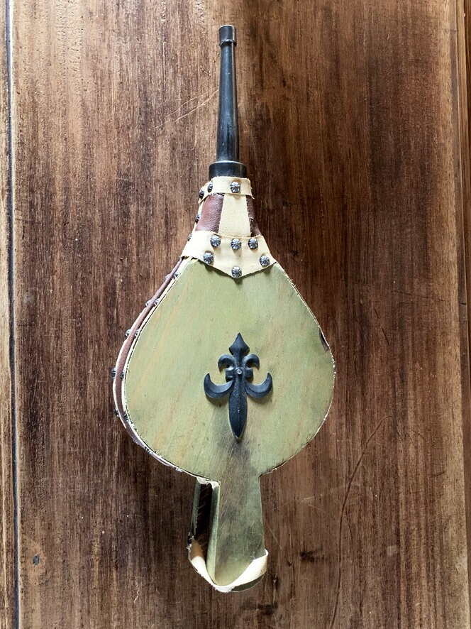 Antique Fleur de Lis Fireplace Bellows