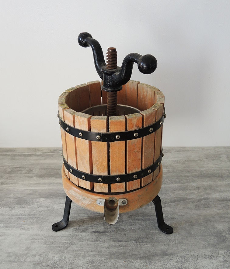 Antique Français Chêne Canard/Presse à Fruits