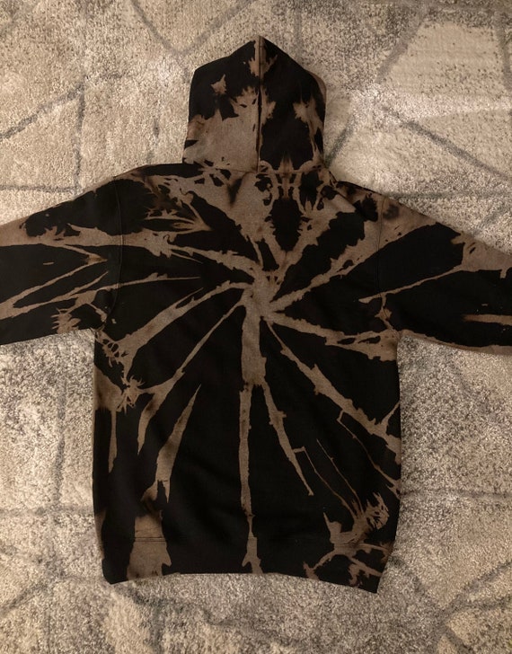 Black bleached champion hoodie new arrivals