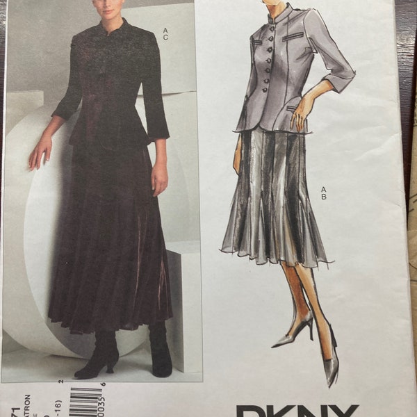 Vogue V2871 Size D. American Designer. Donna Karan. Uncut Pattern.