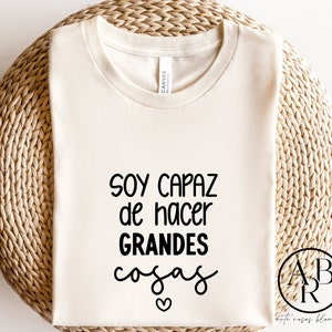 Soy Capaz de Hacer  Grandes Cosas svg |Amor Propio svg | Afirmaciones Positivas svg | Frases Bonitas svg |Frases Positivas svg | Spanish png