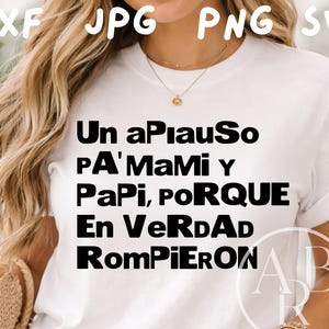 Un Aplauso a Mami Y Papi svg png | Mudanza svg | Digital Downloads