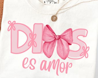 Dios es Amor png | Spanish Religious Coquette png | Spanish Bow png | Coquette png | Christian png | Spanish Motivational png | God png