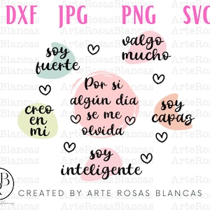 Afirmações Positivas svg | Frases Positivas svg | Mensagens Bonitos svg | Mensagens positivas svg | svg em espanhol | png em espanhol