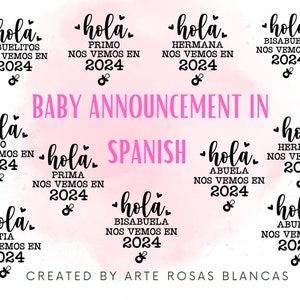 Sorpresa Vas a Ser Tia Svg Baby Announcement Svg in Spanish Spanish Svg  Anuncio De Embarazo En Espanol Svg Svg En Espanol -  Israel