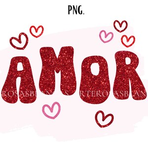 Amor png | Spanish Subliminal png | Spanish Valentine's Day Subliminal PNG file | Sublimation design in Spanish | San Valentin