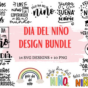 Dia del Nino svg Bündel | Spanisches svg | Nino svg | Nina svg | PNG in spanisch | Dia del Nino png |