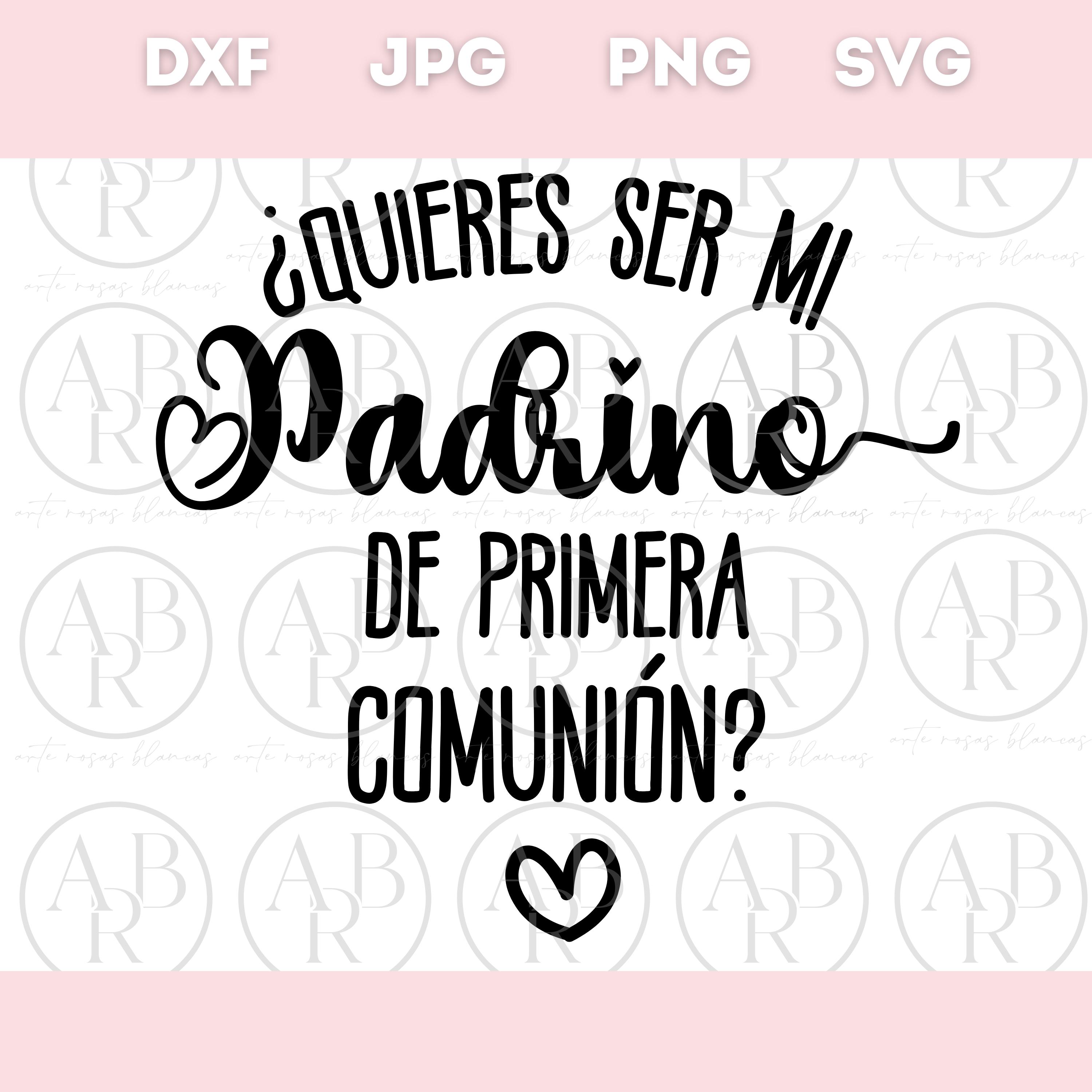 Quieres ser mi padrino de primera comunion - Etsy México, image size:3000x3000