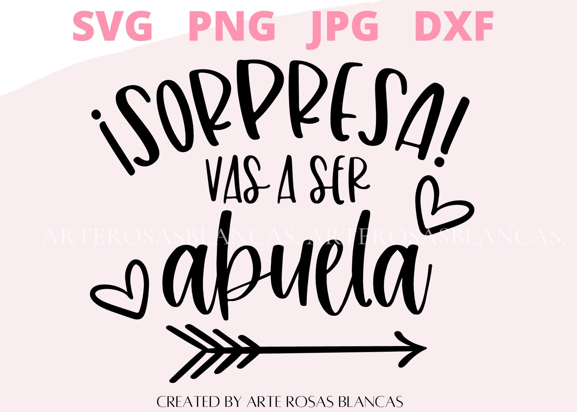 Sorpresa Vas a Ser abuela svg | Baby Announcement Svg in Spanish | Spanish  svg | Anuncio de Embarazo en espanol svg | svg en espanol