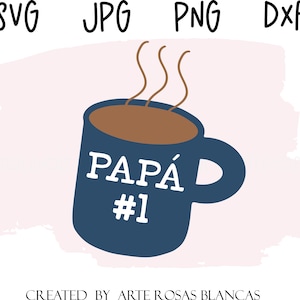 Papa #1 svg | Papa Numero 1 svg | Spanish svg | Dia de los Padres svg | Spanish svg | Spanish Father&#39;s Day svg |
