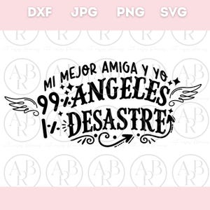 Mi Mejor Amiga y Yo svg | Mejores Amigas svg | Diseños de Mejores amigas svg | svg en Espanol | png | Amigas Para Siempre svg | Besties svg