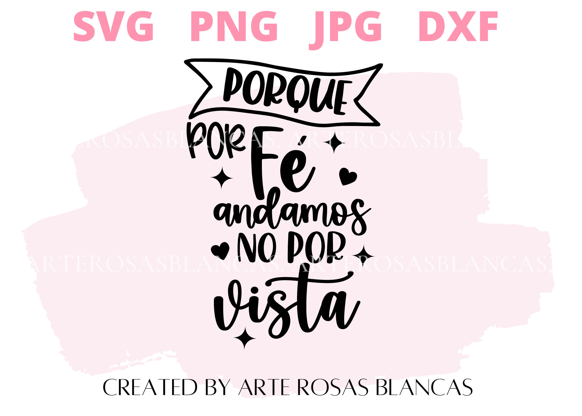 Porque Por Fe Andamos No Por Vista Svg | Frases Positivas Svg | Frases ...