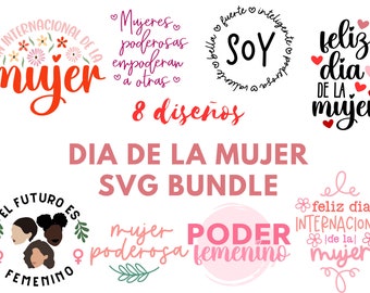 Dia de La Mujer svg Bundle | Spanish International Women's Day svg Bundle | Spanish svg Bundle | 8 de Marzo svg Bundle | Spanish Women svg