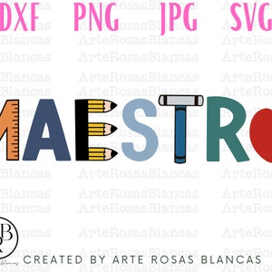 Maestra svg | Maestra png | Dia del Maestro png svg | svg en Espanol | Maestra de Español svg y png | Profesora png | Maestra en Espanol png