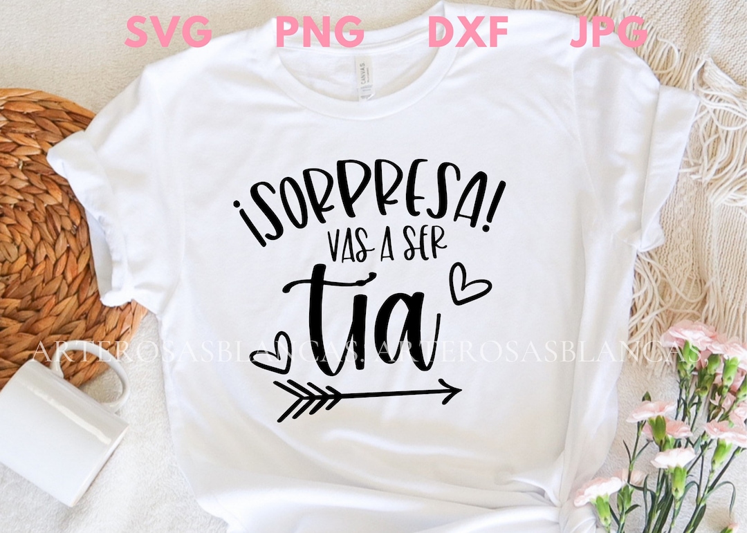 Diseño PNG Y SVG De Sorpresa Vas A Ser Tía Para Camisetas