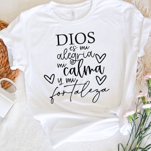 Dios es mi alegria, mi calma y mi fortaleza svg / Spanish svg / Frases Religiosas svg / Frases Cristianas svg / svg en Espanol