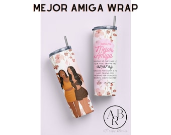 Najlepsze Amigas png | Hiszpańska folia do kubków 20oz | Hiszpańska folia do kubków | Hiszpańska folia do kubków Bestfriend | Hiszpańska grafika sublimacyjna