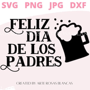 Puede incluir: Diseño gráfico en blanco y negro con el texto "Feliz Dia de los Padres" y una imagen estilizada de una jarra de cerveza con espuma.