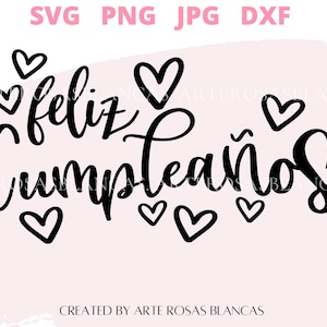 Feliz Cumpleanos svg | Spanish Birthday svg | Happy Birthday SVG en Espanol | Felicitaciones svg | Spanish svg