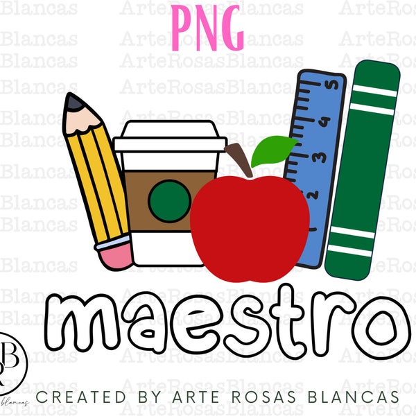 Feliz Dia del Maestro PNG | PNG en Espanol | Diseños de Maestro png | Maestro png | Fondo Transparente | Profesores png | Dia del Profesor