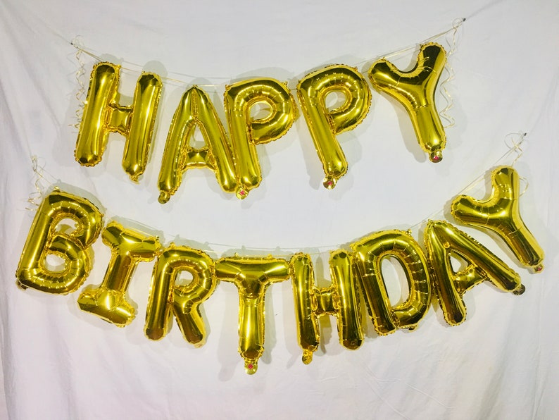13pcs/set Happy Birthday Letter Foil Balloons Banner Baby - Etsy