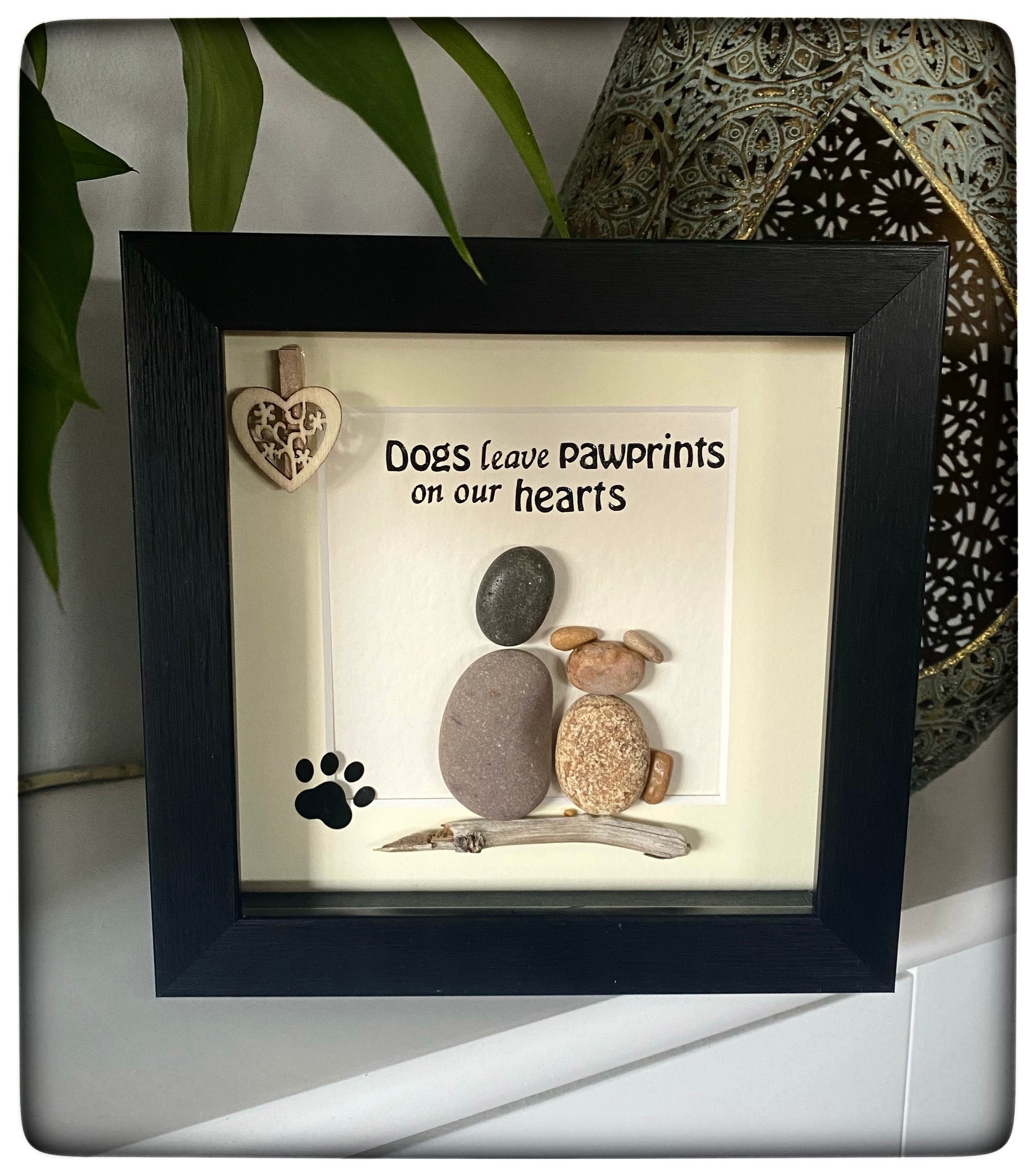 Dog pebble art picture Etsy