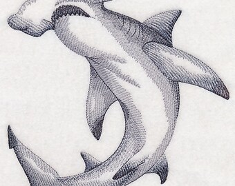 SHARK ECHO HAND TOWEL SET CUSTOM EMBROIDERED