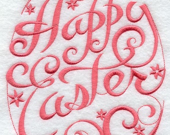 Happy Easter Egg Embroidered Towel Flour Sack Towel Kitchen Towel Hand Towel Tea Towel Dish Towel Terry Hand Towel Easter Towel