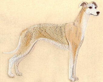 Whippet Greyhound Embroidered Towel Flour Sack Towel Kitchen Towel Hand Towel Tea Towel Dish Towel Dog Breed Terry Hand Towel