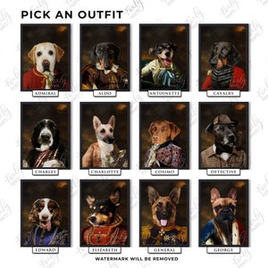 Dog portrait, a custom dog portrait from your photo, digital file, printed poster or framed poster image 2